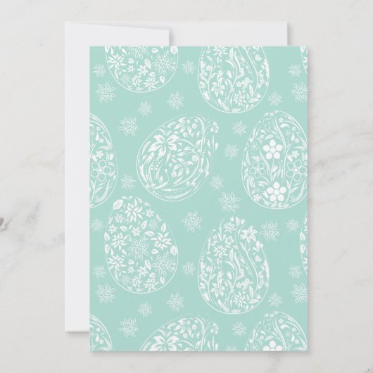 Beauful Easter Brunch Dinner Party Invitation Kaart (Achterkant)