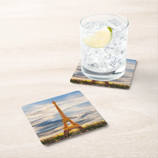 Beauful Eiffel Tower Paris Frankrijk Kartonnen Onderzetters (Insitu)