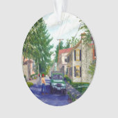 Beauful Elsah Illinois Street Scene Ornament (voorkant)