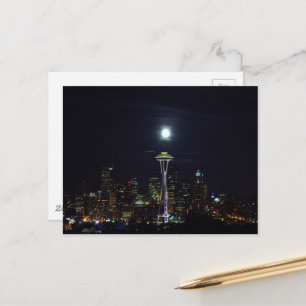 Beauful Emerald City Seattle Space Needle Postca Briefkaart