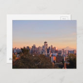 Beauful Emerald City Seattle Space Needle Postca Briefkaart (Voorkant / Achterkant)