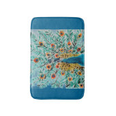 Beauful Emerald Green en Turquoise Peacock Badmat (Voorkant Verticaal)