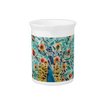 Beauful Emerald Green en Turquoise Peacock