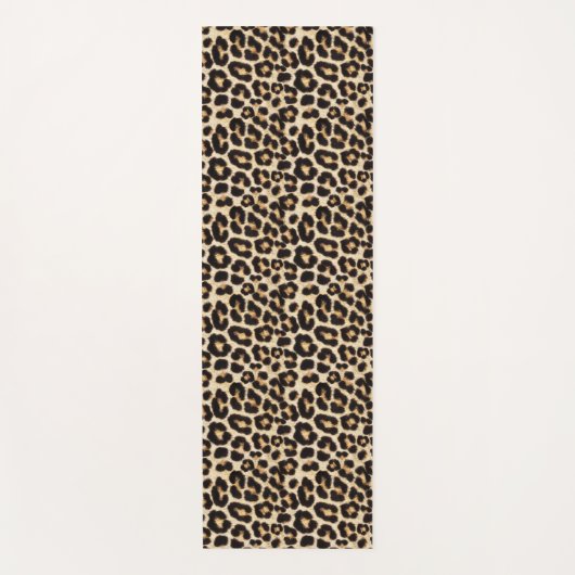 Beauful Fake Fur | Leopard Faux Fur Yogamat (Voorkant)
