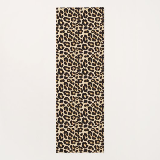 Beauful Fake Fur | Leopard Faux Fur Yogamat (Achterkant)