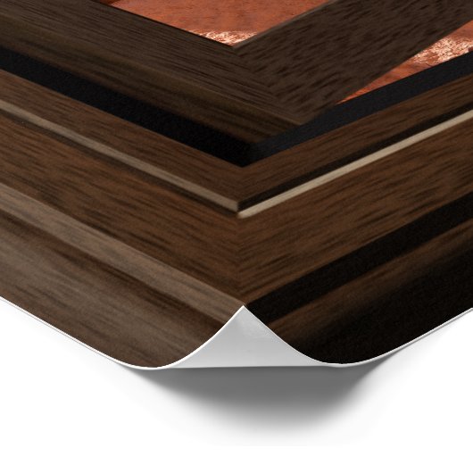 Beauful Fake Window Uitzicht Bryce Canyon Utah Poster (Hoek)