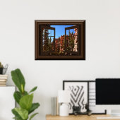 Beauful Fake Window Uitzicht Bryce Canyon Utah Poster (Thuiskantoor)