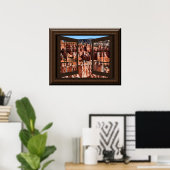Beauful Fake Window Uitzicht Hoodos Bryce Canyon Poster (Thuiskantoor)