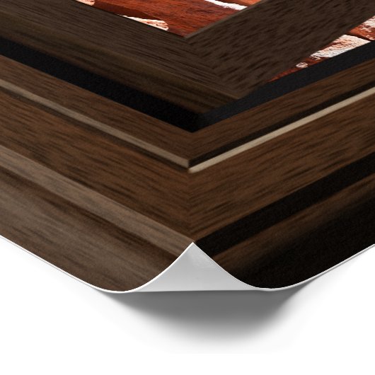 Beauful Fake Window Uitzicht Hoodos Bryce Canyon Poster (Hoek)