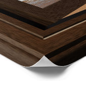 Beauful Fake Window Uitzicht Ocean Beach Waves Poster (Hoek)