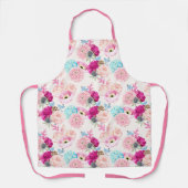 Beauful Floral Apron Schort (Voorkant)