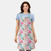 Beauful Floral Apron Schort (Gedragen)