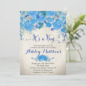 Beauful Floral Baby shower Invitation, Baby Kaart (Staand voorkant)