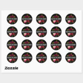 Beauful Floral Bath Bomb Ronde Sticker (Vel)