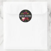 Beauful Floral Bath Bomb Ronde Sticker (Tas)