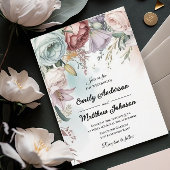 Beauful Floral Bouquet Wedding Uitnodiging