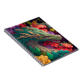 Beauful Floral Dragon Notitieboek (Rechterzijde)