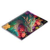 Beauful Floral Dragon Notitieboek (Linkerzijde)