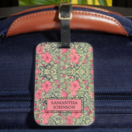 Beauful Floral Elegant William Morris Geïnspired L Bagagelabel