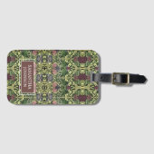 Beauful Floral Elegant William Morris Geïnspired L Bagagelabel (Voorkant (horizontaal))