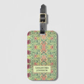 Beauful Floral Elegant William Morris Geïnspireerd Bagagelabel (Voorkant (verticaal))