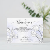 Beauful Floral Funeral Bedankt Kaart (Staand voorkant)