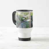 Beauful Floral Park Bench Travel Mug Reisbeker (Voorkant links)