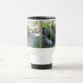 Beauful Floral Park Bench Travel Mug Reisbeker (Center)