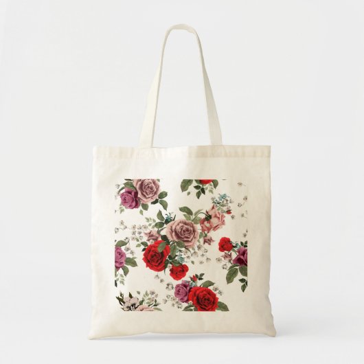 Beauful Floral Sketch-Canvas tas (Voorkant)