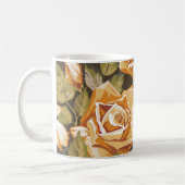 Beauful Floral Sketch Coffee Mok (Links)