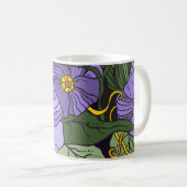Beauful Floral Sketch Coffee Mok (Voorkant rechts)