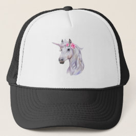 Beauful Floral Unicorn Trucker Pet