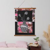 Beauful Floral Vase en Flowers Abstract Hangend Wandkleed (Slaapkamer)