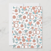 Beauful Floral Wedding Uitnodiging (Achterkant)