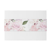 Beauful Floral Wedding Uitnodiging Uitnodigingen Wikkel (Achterkant Voorbeeld)