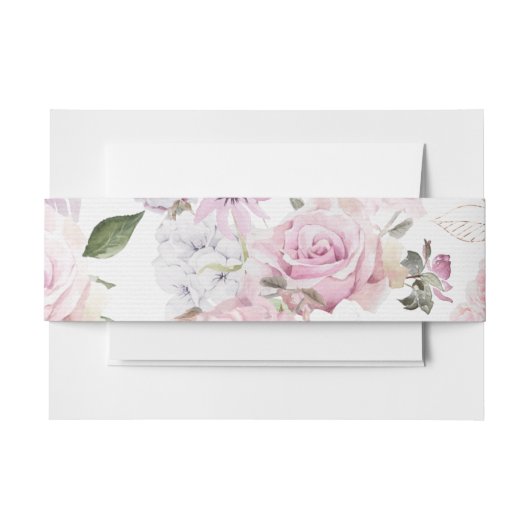 Beauful Floral Wedding Uitnodiging Uitnodigingen Wikkel (Voorkant Voorbeeld)