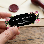 Beauful Floral Wrap Classy Black White Etiket