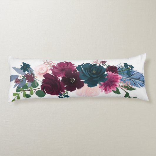Beauful Flower Bouquet Lichaamskussen (Achterkant)