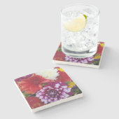 Beauful Flower Stone Onderzetter (Zijkant)