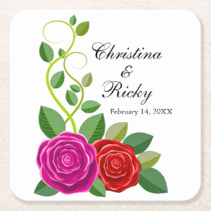 Beauful Flowers 3 Wedding_GC Paper Onderzetter