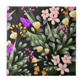 Beauful Flowers Ceramic Tile Tegeltje (Voorkant)