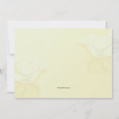 Beauful Flowers Invitation Kaart (Achterkant)