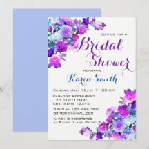 Beauful Flowery Vrijgezellenfeest Invites