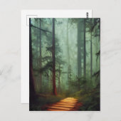 Beauful Forest Path Digital Art Briefkaart (Voorkant / Achterkant)