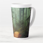 Beauful Forest Path Digital Artwork Latte Mok (Rechterhoek)