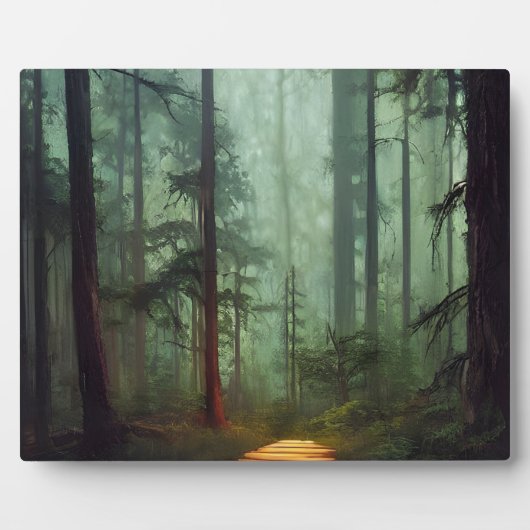 Beauful Forest Path Digital Artwork-tablet Fotoplaat (Voorkant)