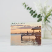 Beauful Fort Myers Florida Sunset Briefkaart (Staand voorkant)