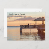 Beauful Fort Myers Florida Sunset Briefkaart (Voorkant / Achterkant)