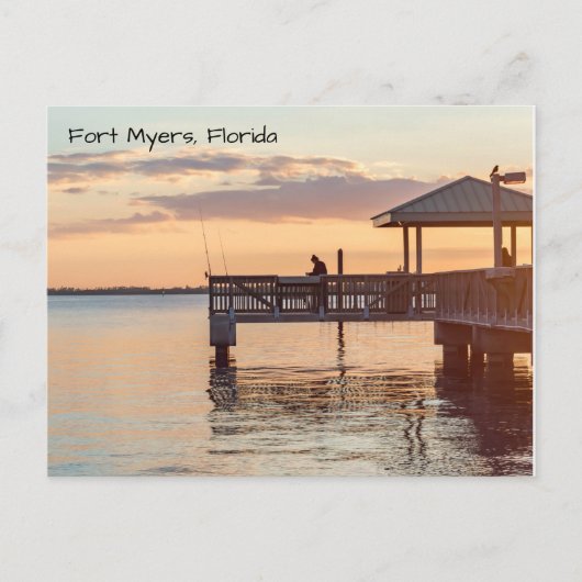 Beauful Fort Myers Florida Sunset Briefkaart (Voorkant)