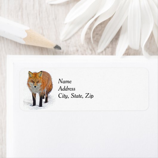 Beauful FOX Retur Adres Etiket (Insitu)